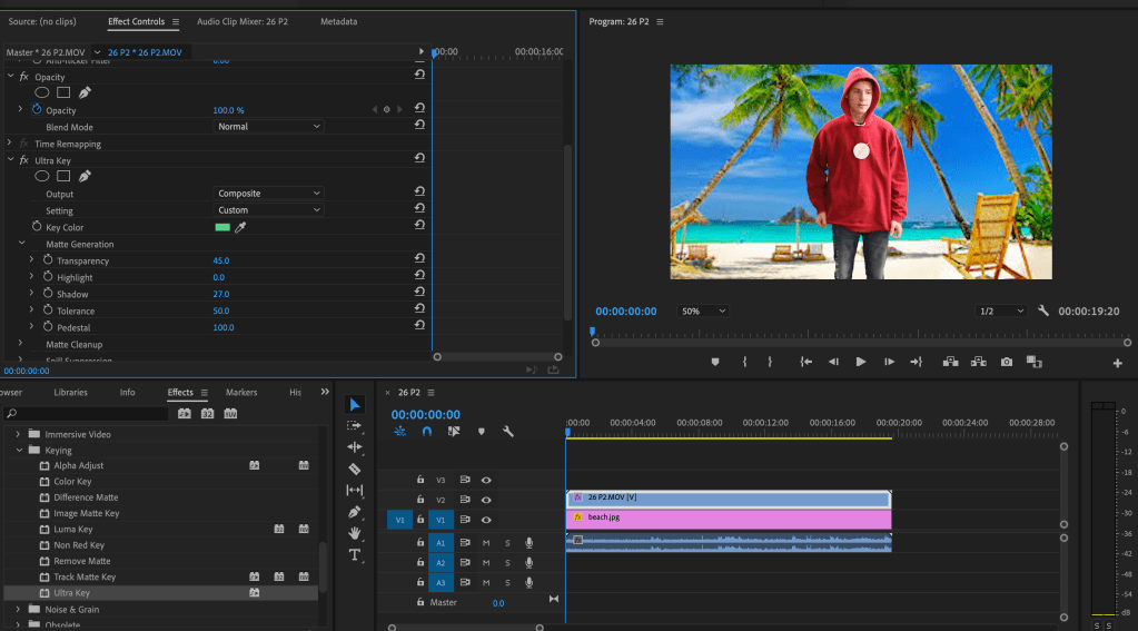 An image showing the final result of replacing your green screen.